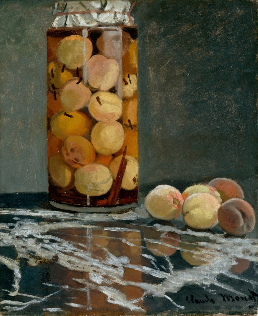 Persikkapurkki, noin 1866 tekijältä Claude Monet