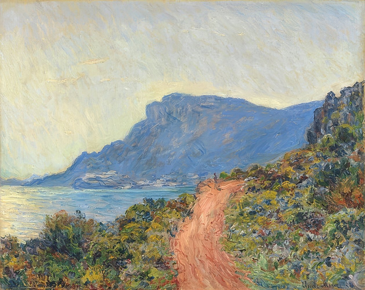 La Corniche nahe Monaco. 1884 tekijältä Claude Monet
