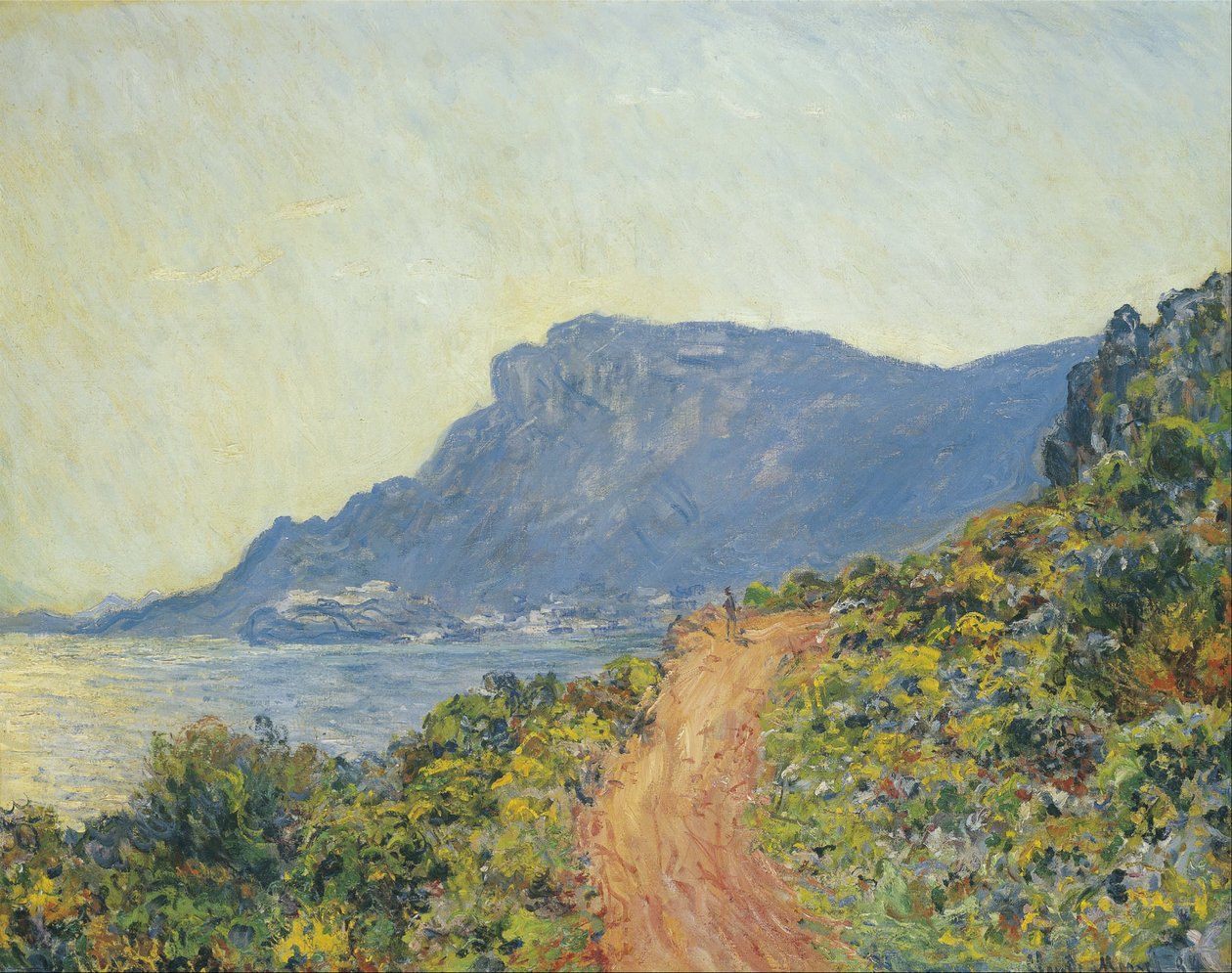 La Corniche Monacon lähellä tekijältä Claude Monet