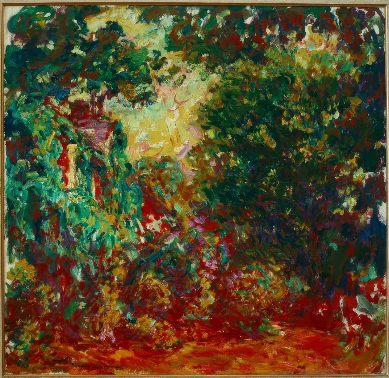 La Maison de l’Artiste vue du Jardin aux Roses (Das Haus de tekijältä Claude Monet
