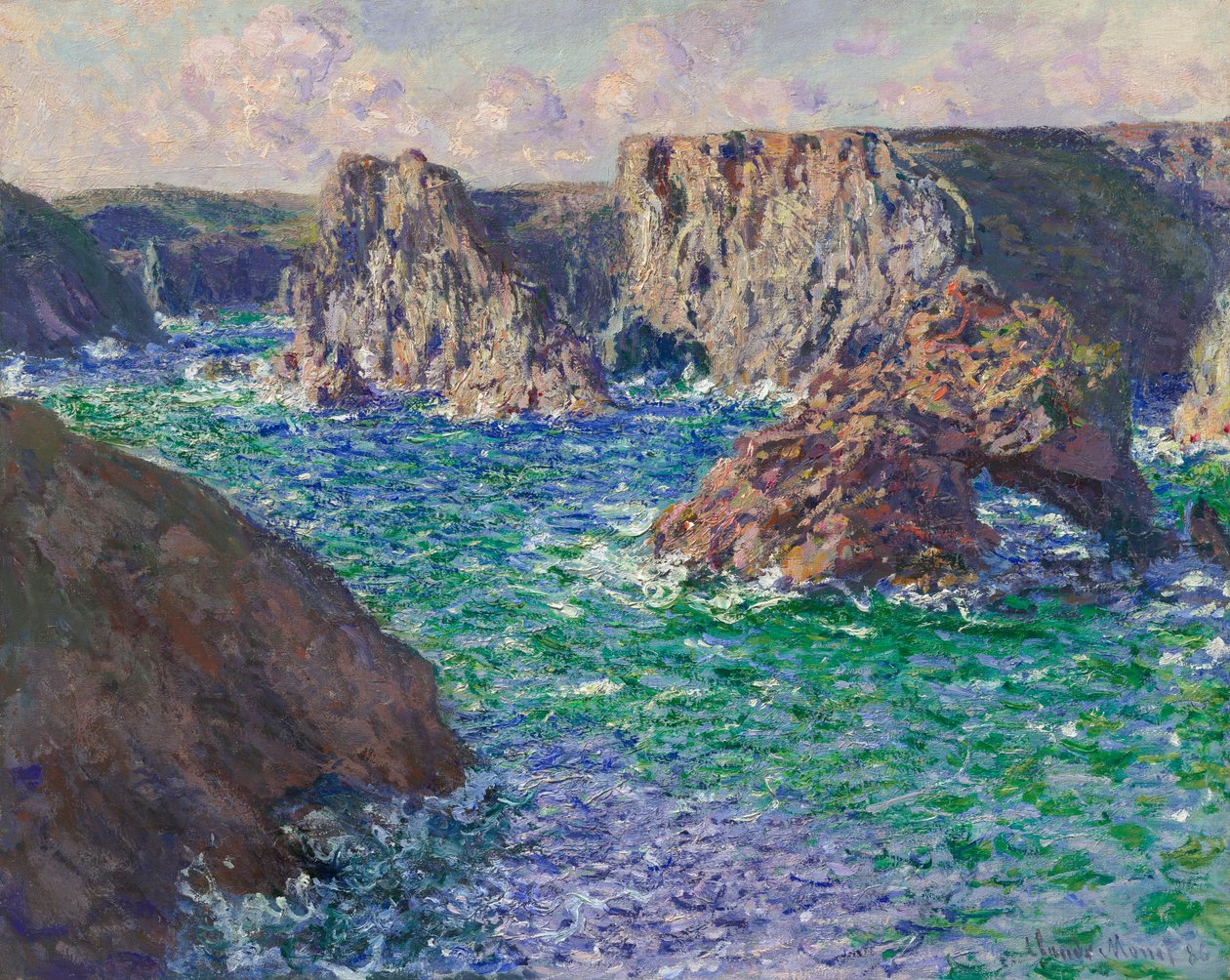 La Roche Guibel, Port-Domois tekijältä Claude Monet