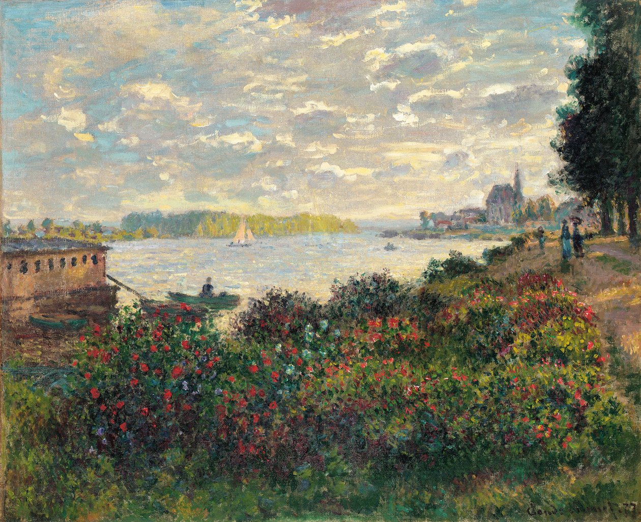 Seine Argenteuilissa tekijältä Claude Monet