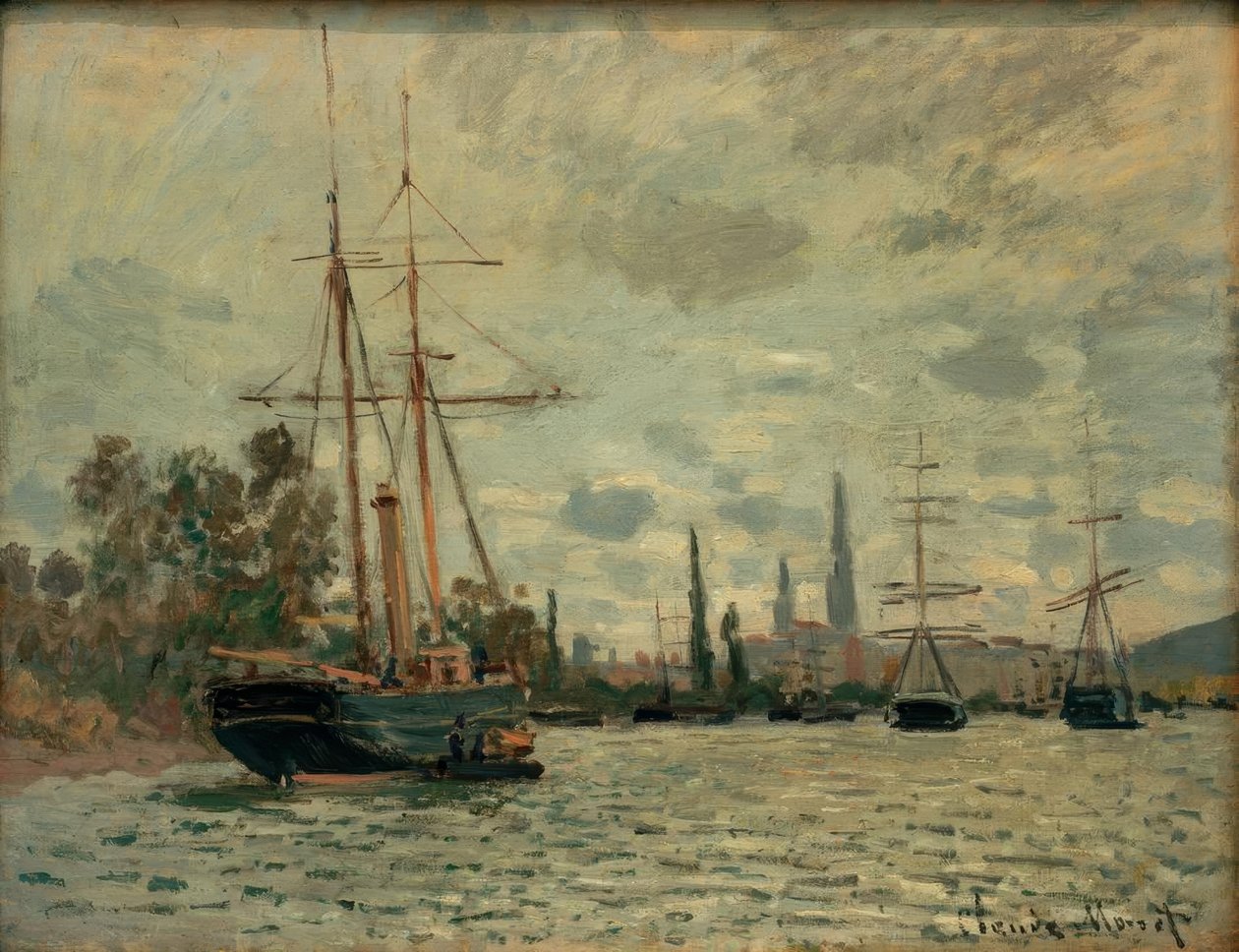 La Seine à Rouen (Rouenin Seine) tekijältä Claude Monet