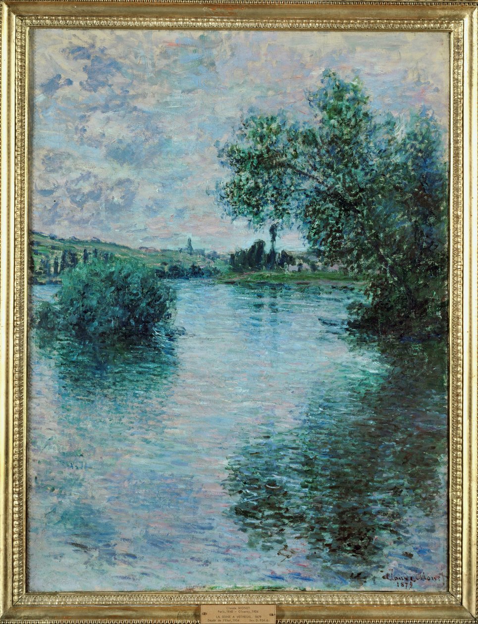 Seine Vetheuilissa (öljy kankaalle) tekijältä Claude Monet