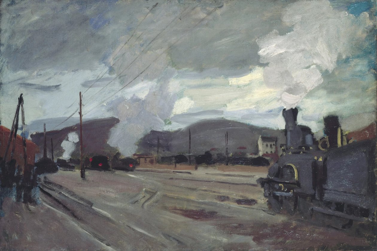 Argenteuilin asema, 1872. tekijältä Claude Monet