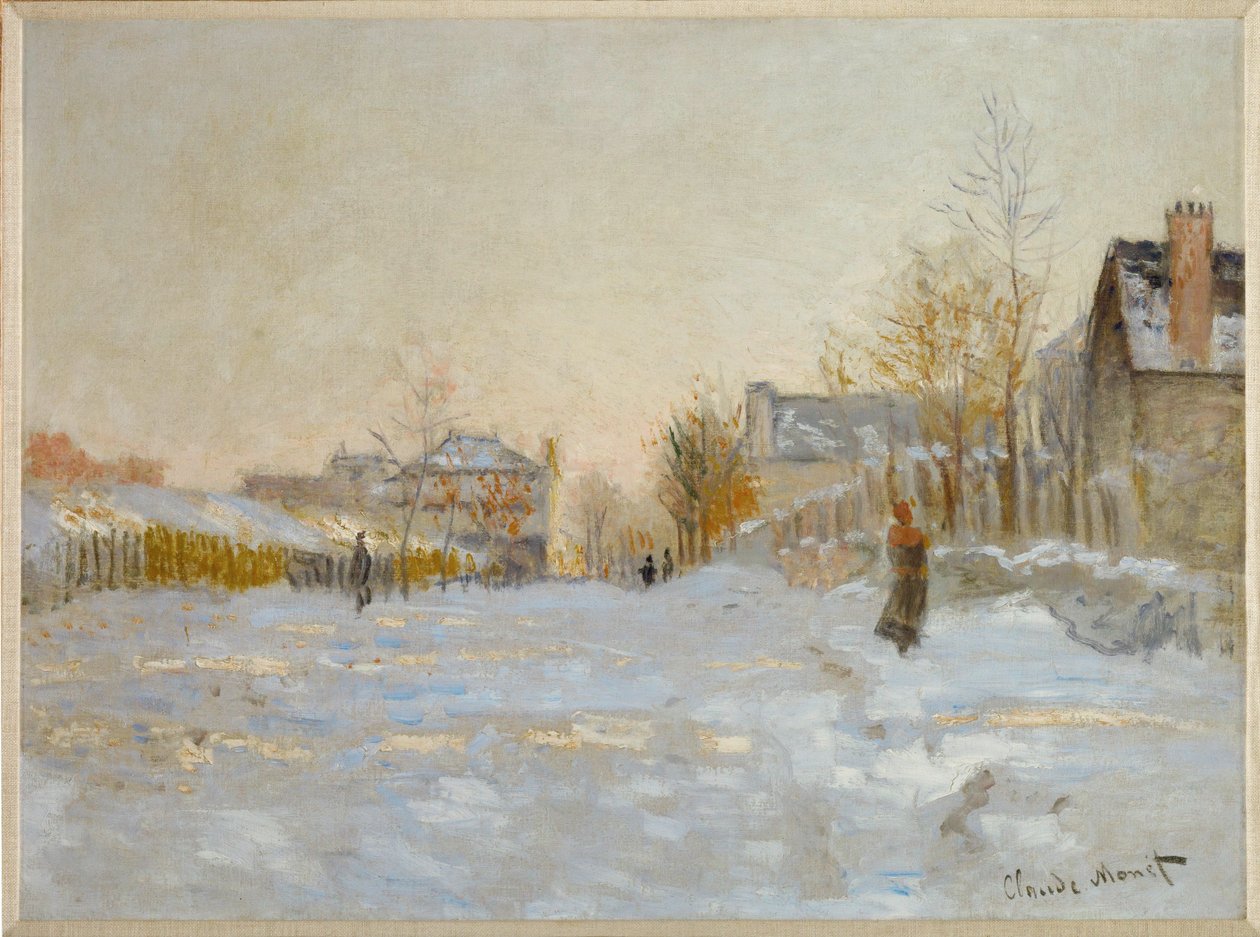 Lunta Argenteuilissa (öljy kankaalle) tekijältä Claude Monet
