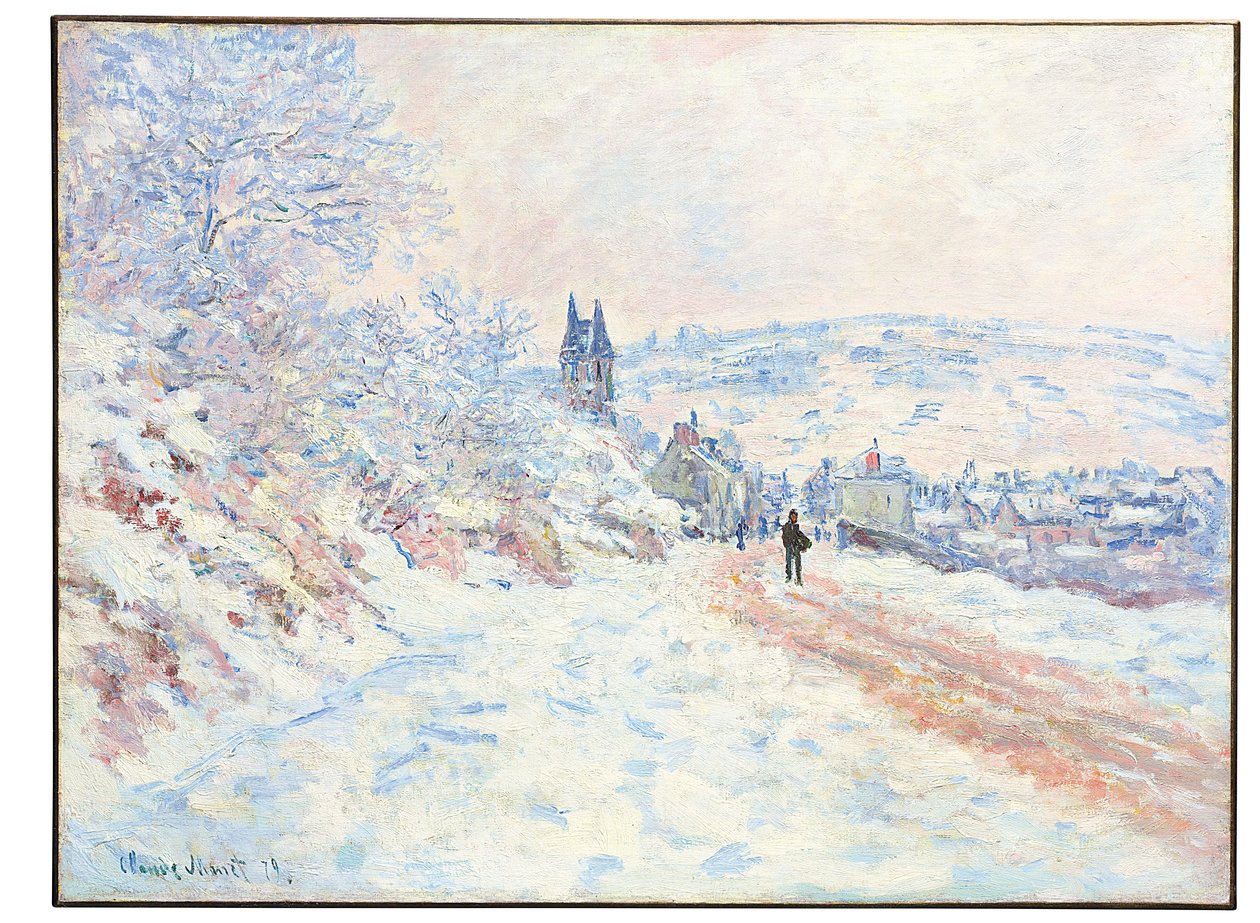 Tie Vétheuiliin, lumiilmiö, 1879 tekijältä Claude Monet