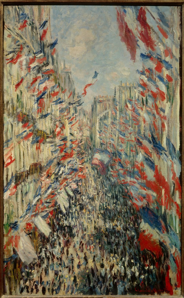 Rue Montorgueil Pariisissa, juhla 30. kesäkuuta 1878 - Claude Monet