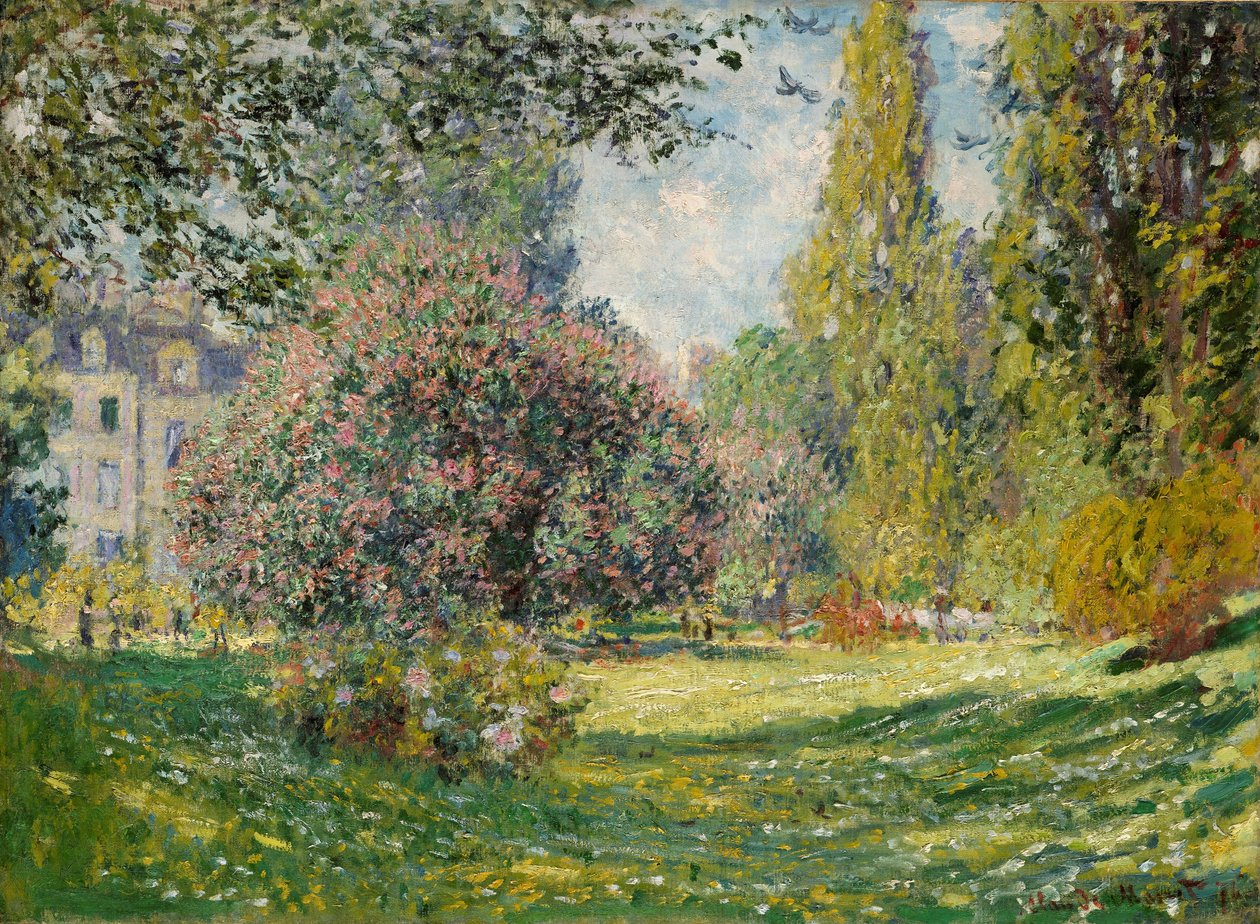 Maisema: Parc Monceau tekijältä Claude Monet