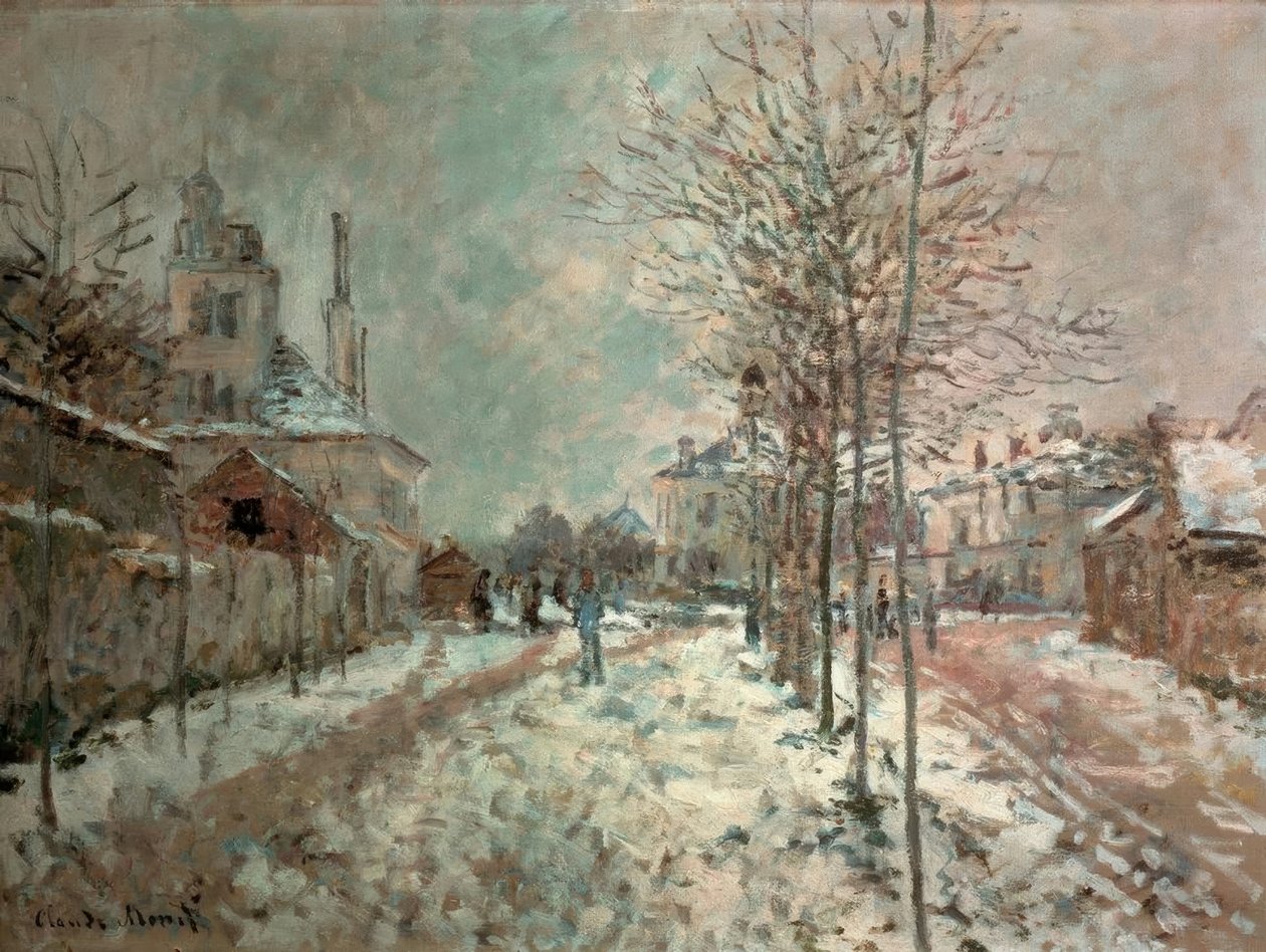 Boulevard de Pontoise Argenteuilissa, lunta tekijältä Claude Monet
