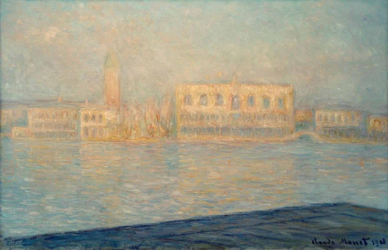 Herttuan palatsi Saint-Georges Majeurista nähtynä tekijältä Claude Monet