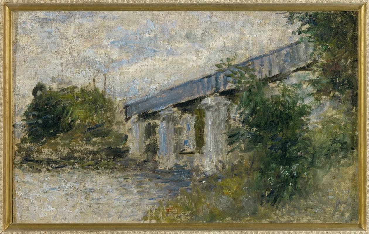 Le Pont de chemin de fer, Argenteuil tekijältä Claude Monet