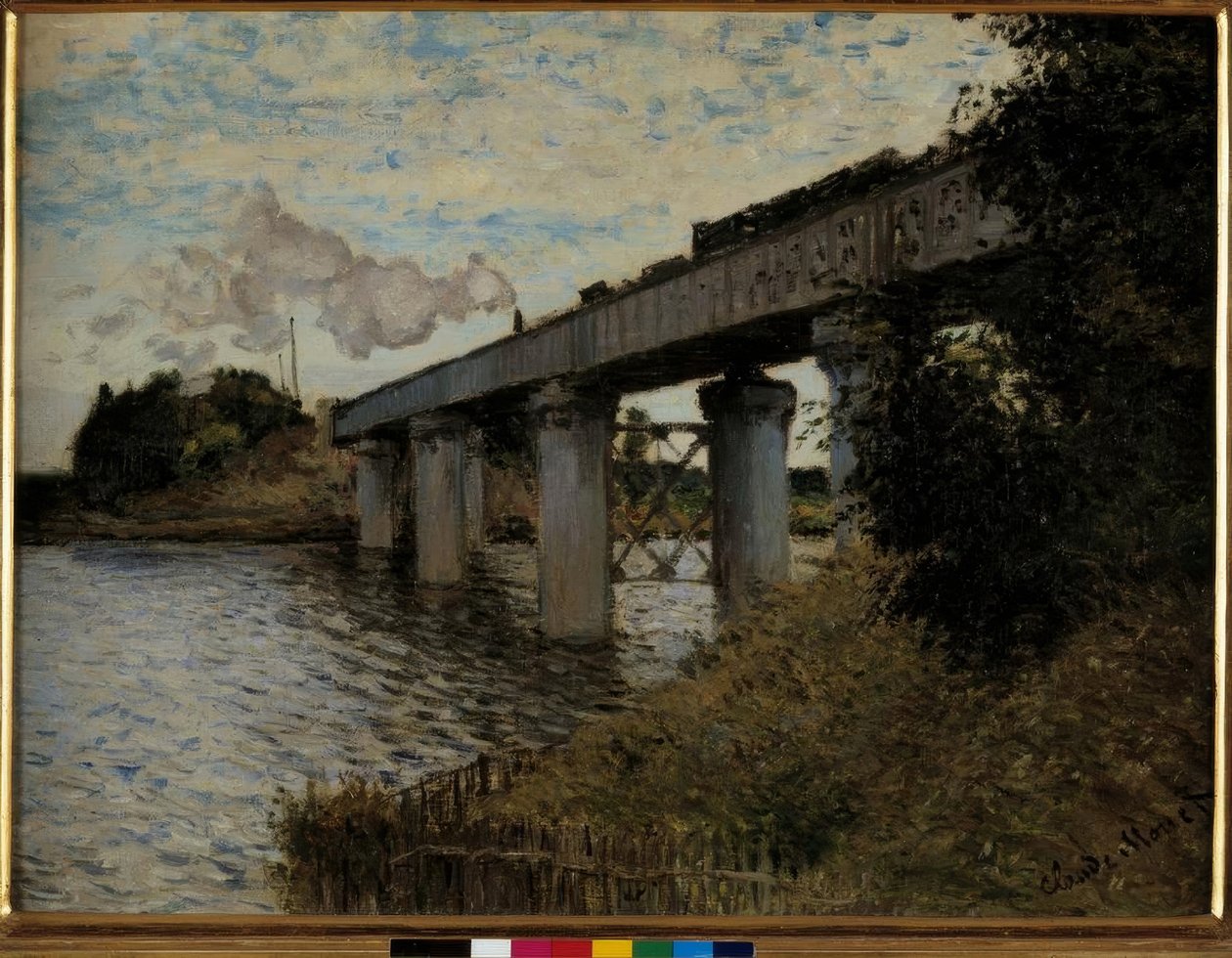 Argenteuilin rautatiesilta tekijältä Claude Monet