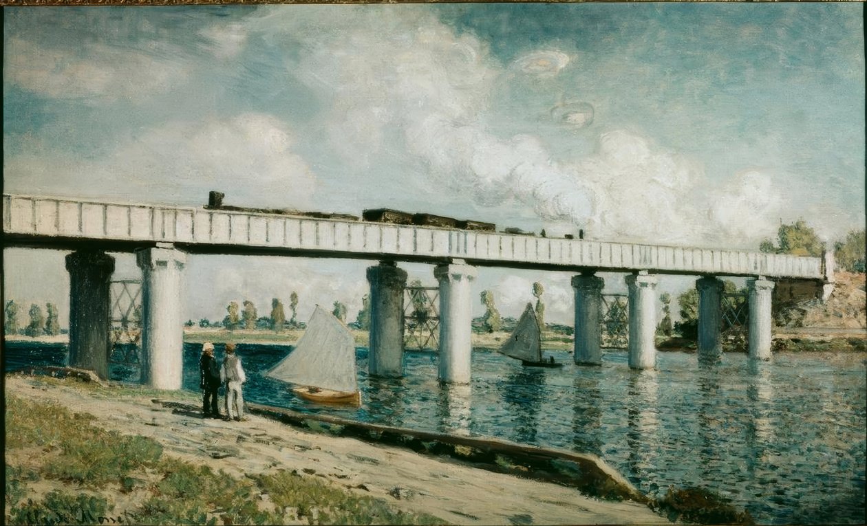 Le Pont du chemin de fer à Argenteuil tekijältä Claude Monet