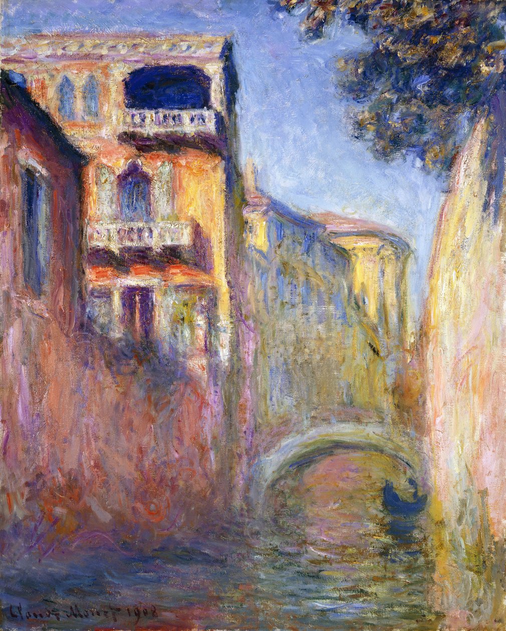 Tervehdysjoki, 1908 tekijältä Claude Monet
