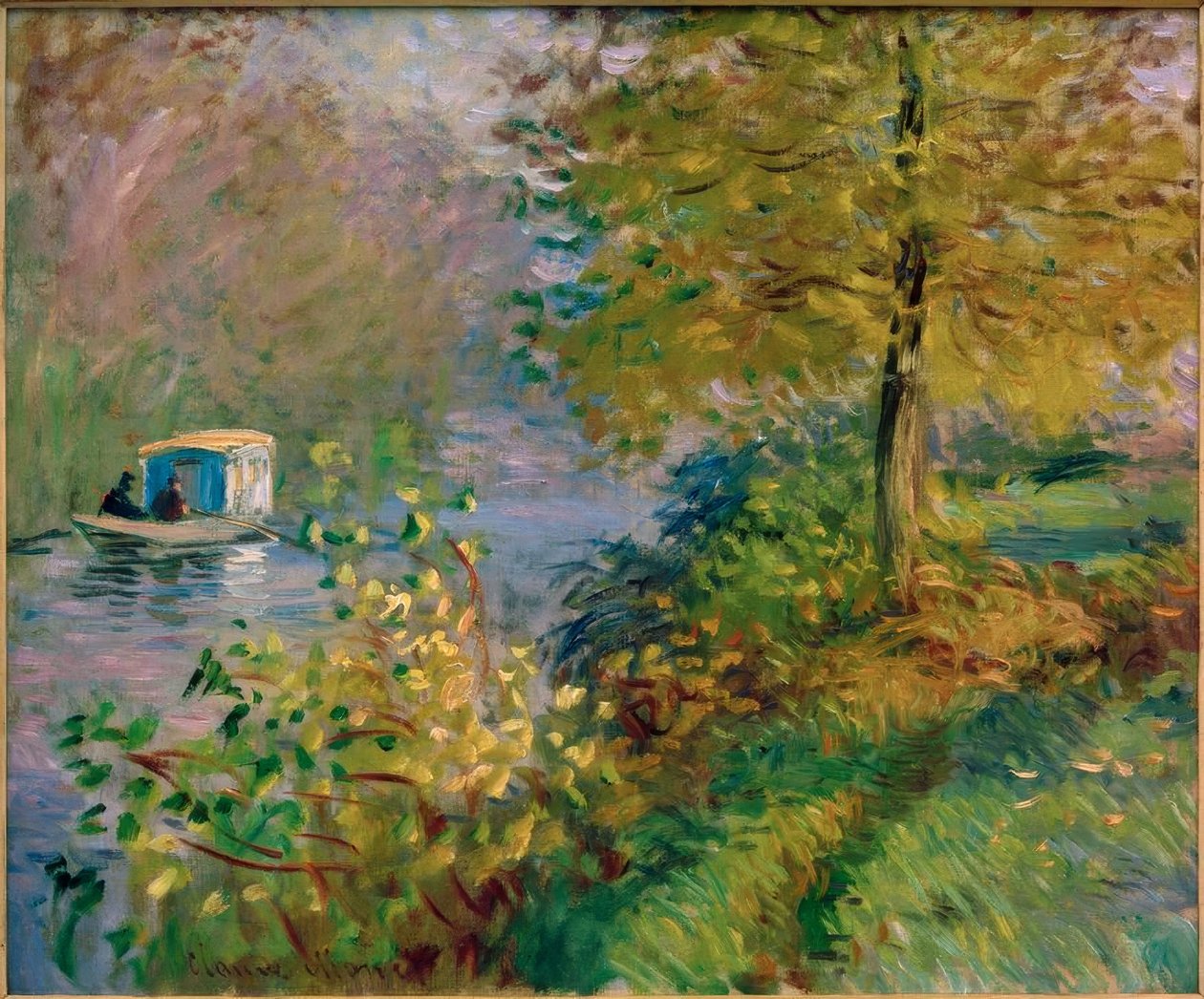 Työpaja vene tekijältä Claude Monet