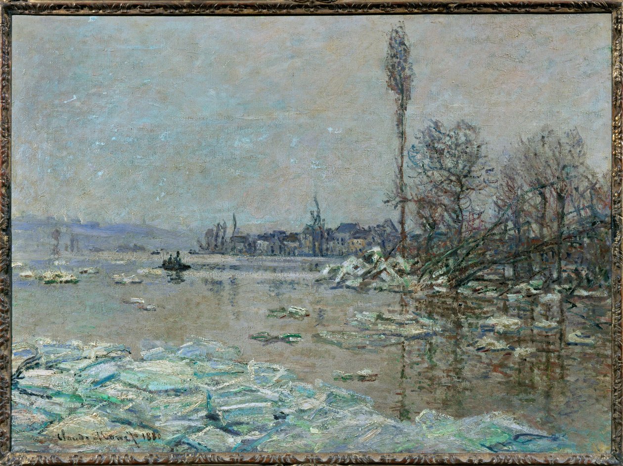 Le debacle (öljy kankaalle) tekijältä Claude Monet