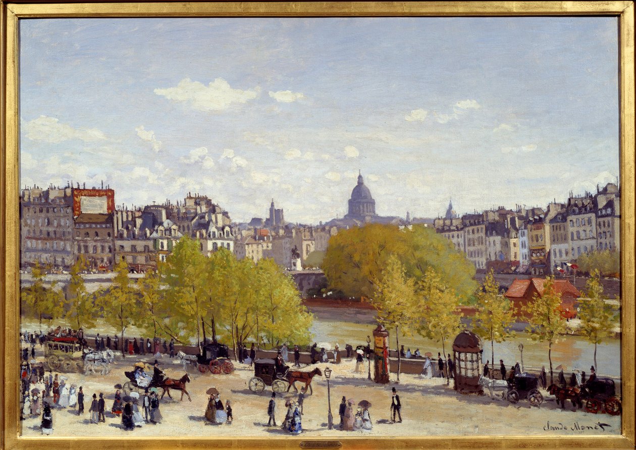 Quai du Louvre Pariisissa vuonna 1867. Claude Monet
