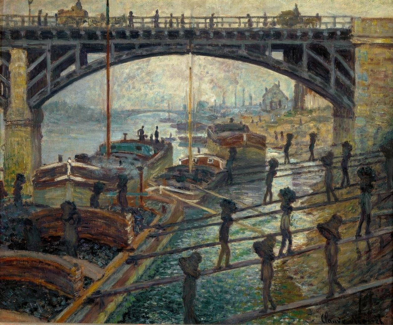 Les Déchargeurs de charbon (Die Kohlenträger) tekijältä Claude Monet
