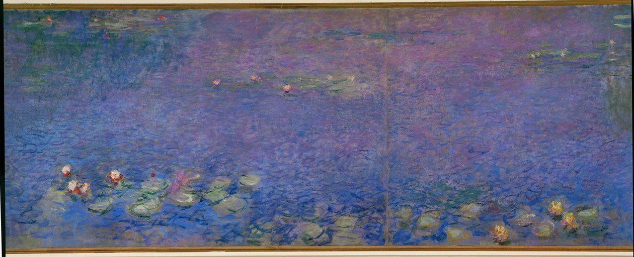 Les Nympheas: matin (öljy kankaalle) tekijältä Claude Monet