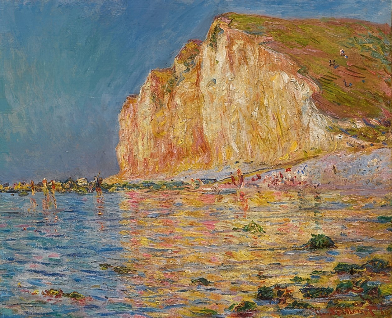 Les Petites-Dalles bei Ebbe. 1884 tekijältä Claude Monet