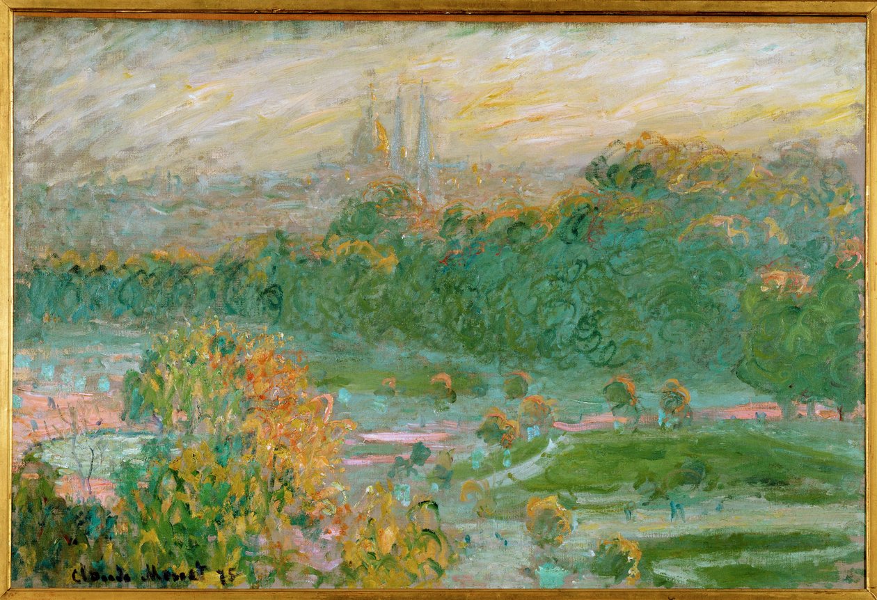 Les Tuileries (öljy kankaalle) tekijältä Claude Monet