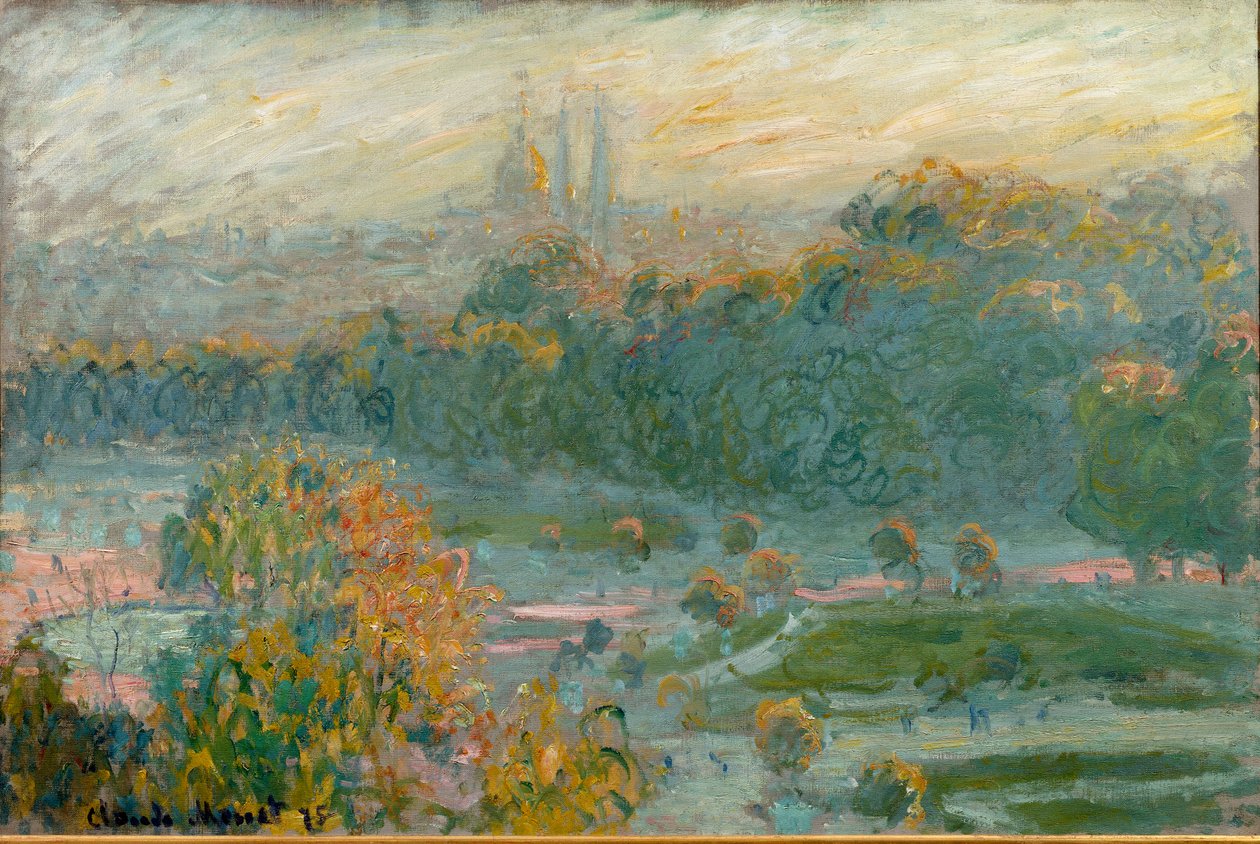 Les Tuileries, opiskelu tekijältä Claude Monet