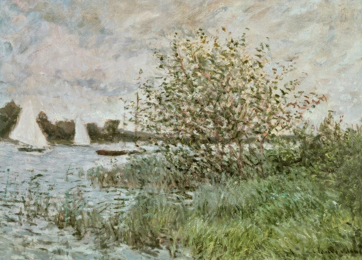 Seinen ranta lähellä Argenteuilia tekijältä Claude Monet
