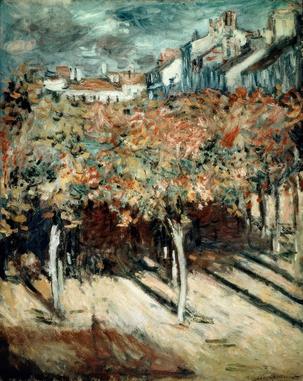 Lehmuspuut Poissyssa tekijältä Claude Monet