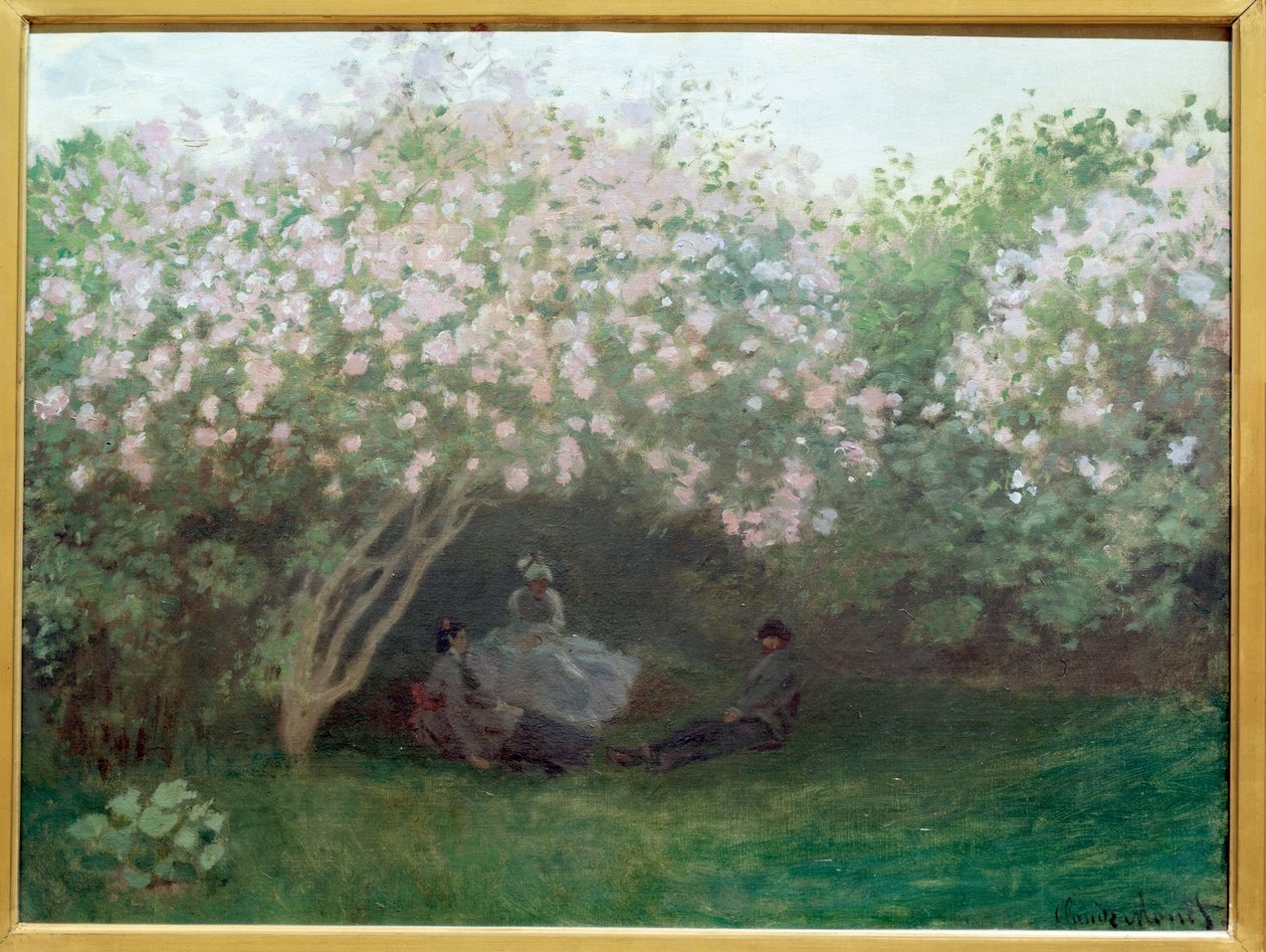 Lila, harmaa sää (tai loput lilan alla) - öljy kankaalle tekijältä Claude Monet