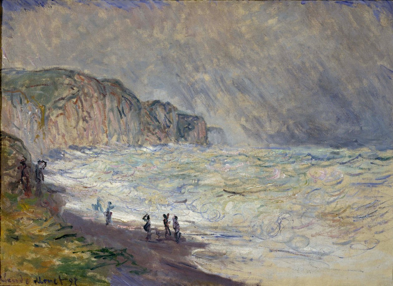 Kova meri Pourvillessä - Claude Monet