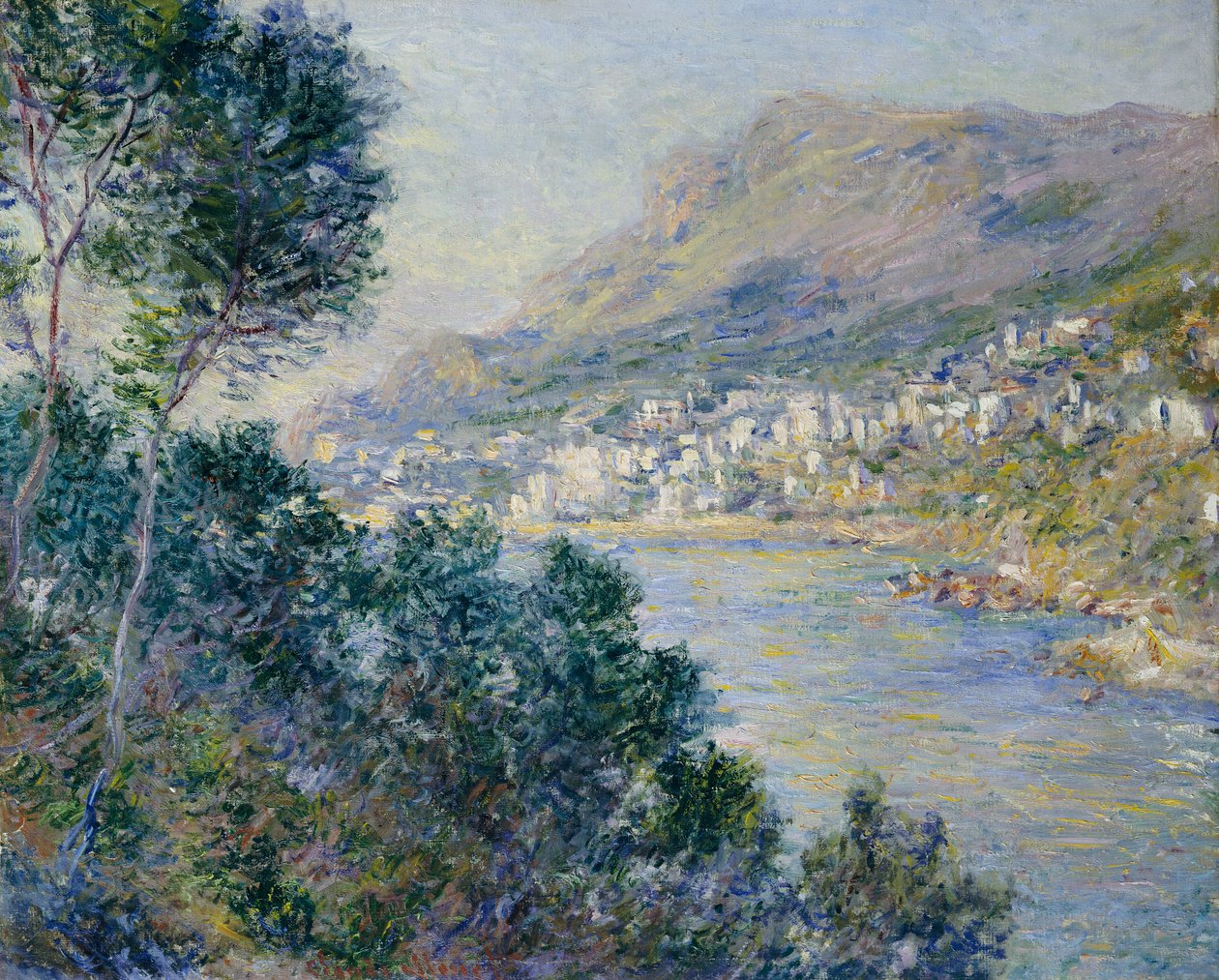 Monte Carlo, Näkymä Cap Martinilta, 1884 tekijältä Claude Monet
