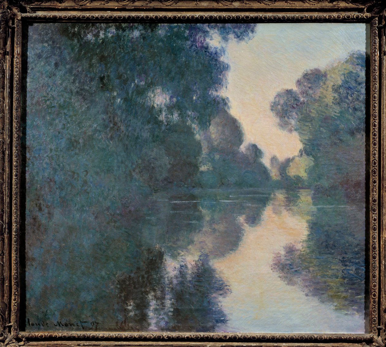 Aamu Seine-joella lähellä Givernyä tekijältä Claude Monet