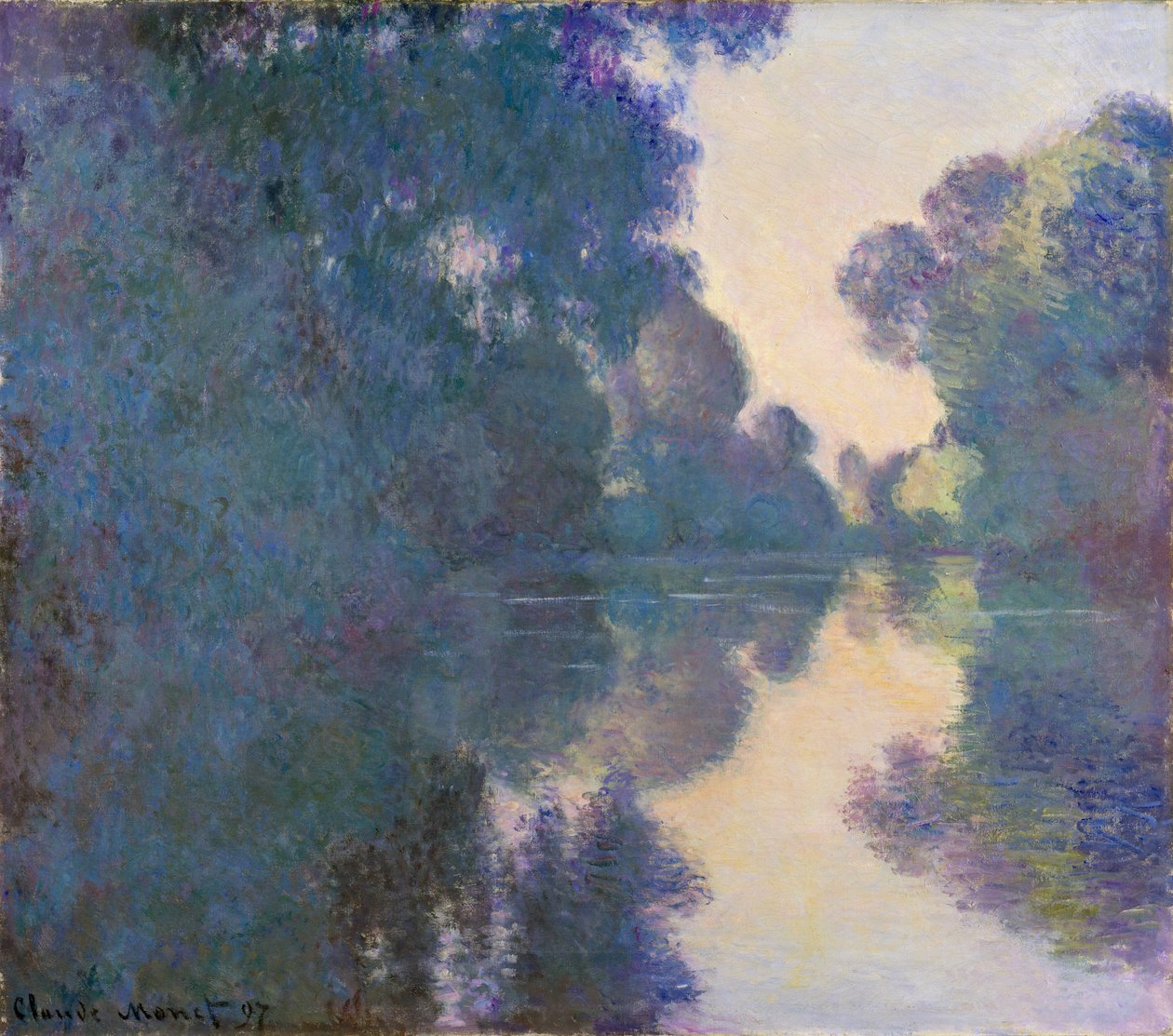 Aamu Seinen rannalla Givernyn lähellä, 1897 tekijältä Claude Monet