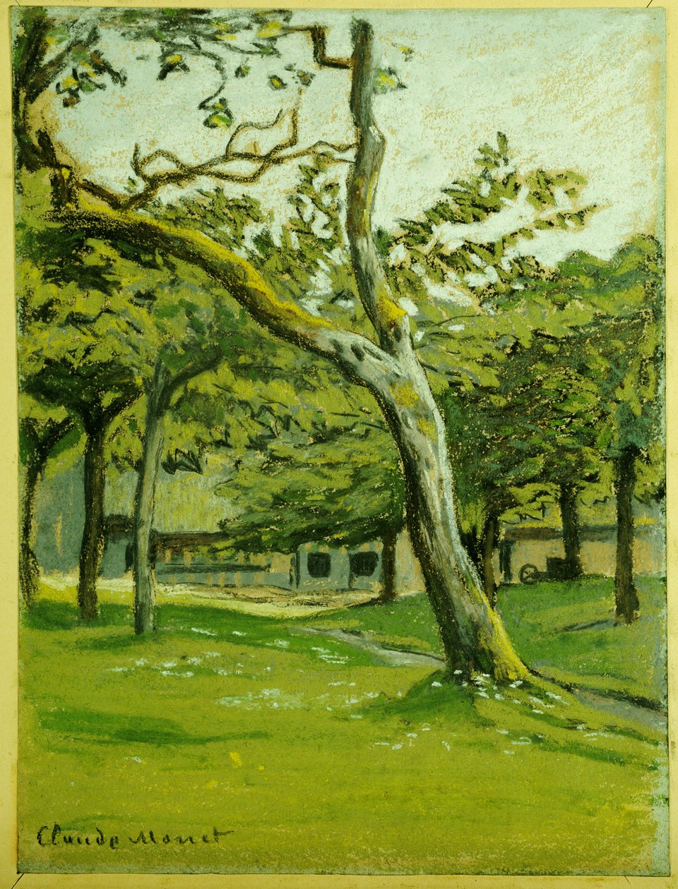 Normandian maatila puiden alla tekijältä Claude Monet