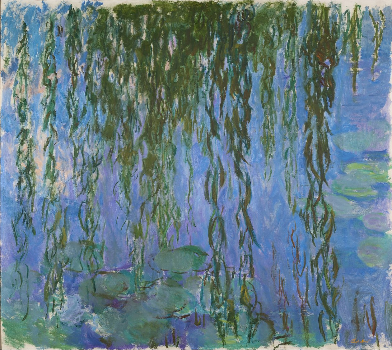 Vesililjat pajunoksilla, 1916-1919. tekijältä Claude Monet