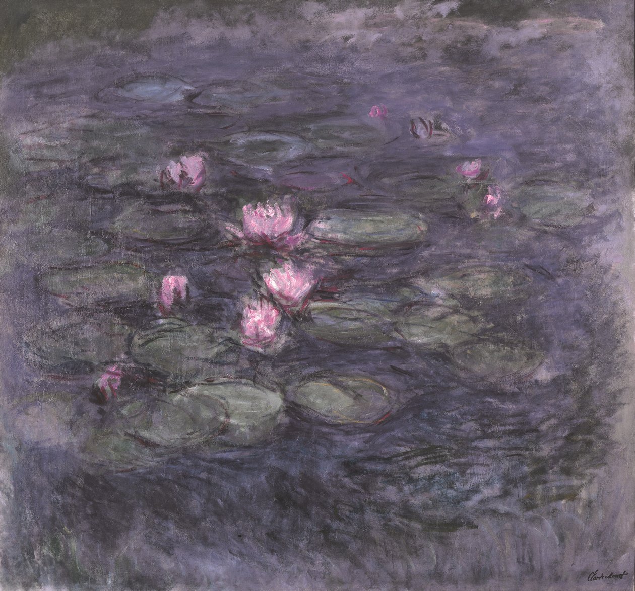 Nymphéas, c. 1914 tekijältä Claude Monet