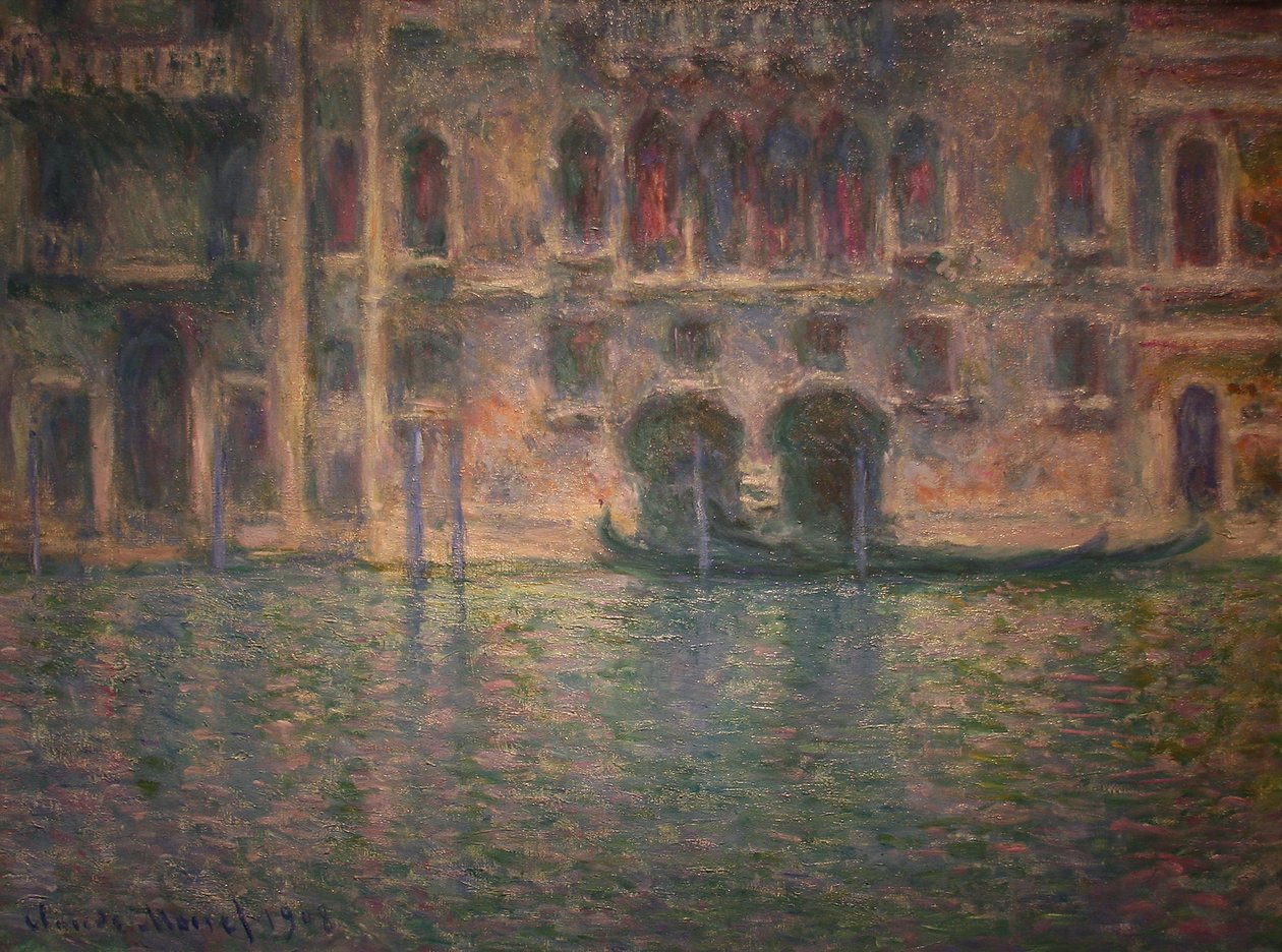 Palazzo da Mula, Venetsia tekijältä Claude Monet