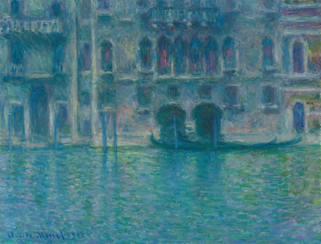 Palazzo da Mula, Venècia, 1908. finlandès tekijältä Claude Monet