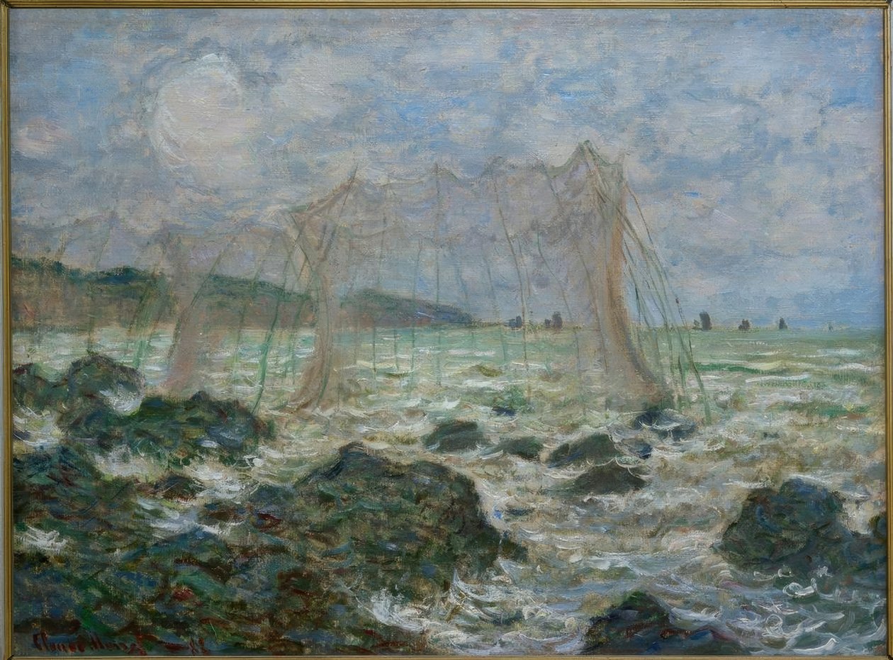 Pourvillen kalastuspuisto tekijältä Claude Monet