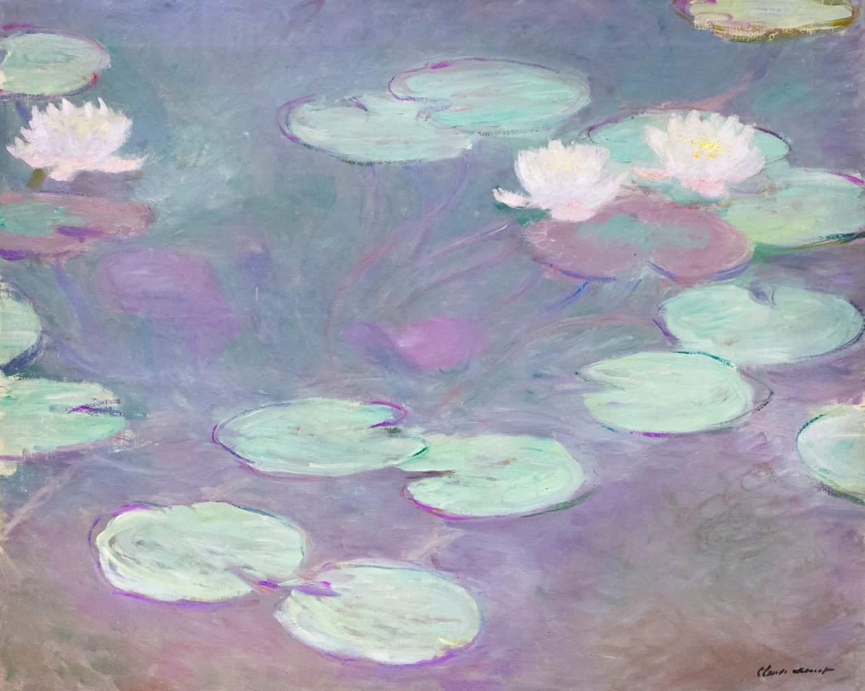Vaaleanpunaiset lumpeet, Claude Monet tekijältä Claude Monet