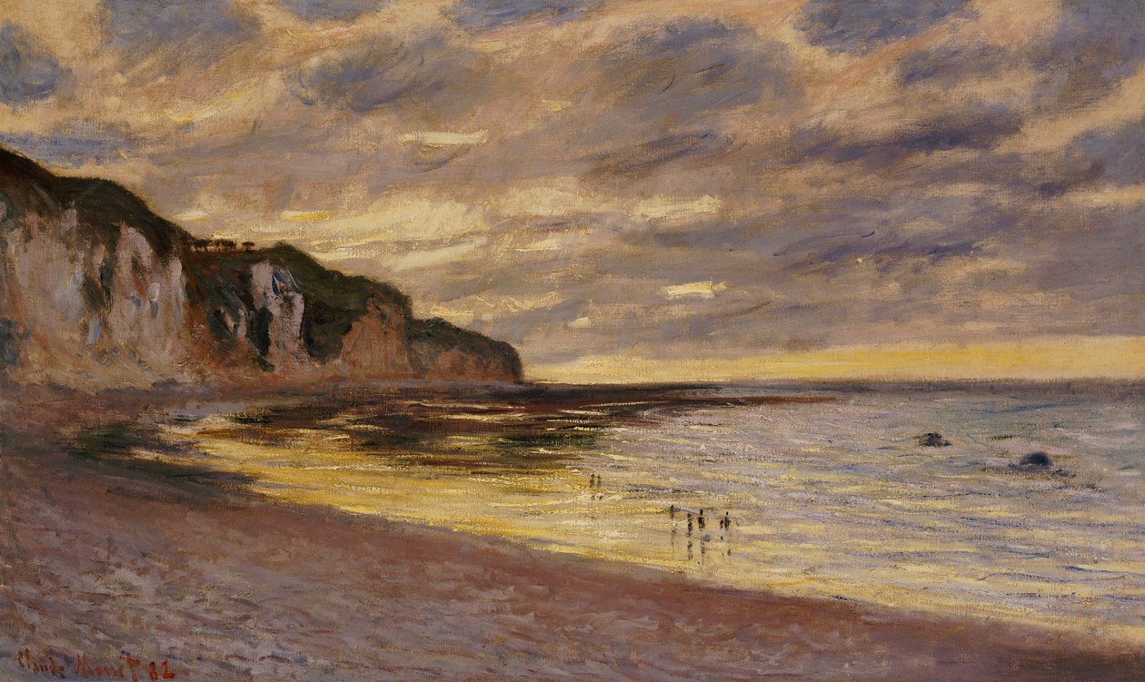 Pointe De Lailly, Laskuvesi, 1882 tekijältä Claude Monet