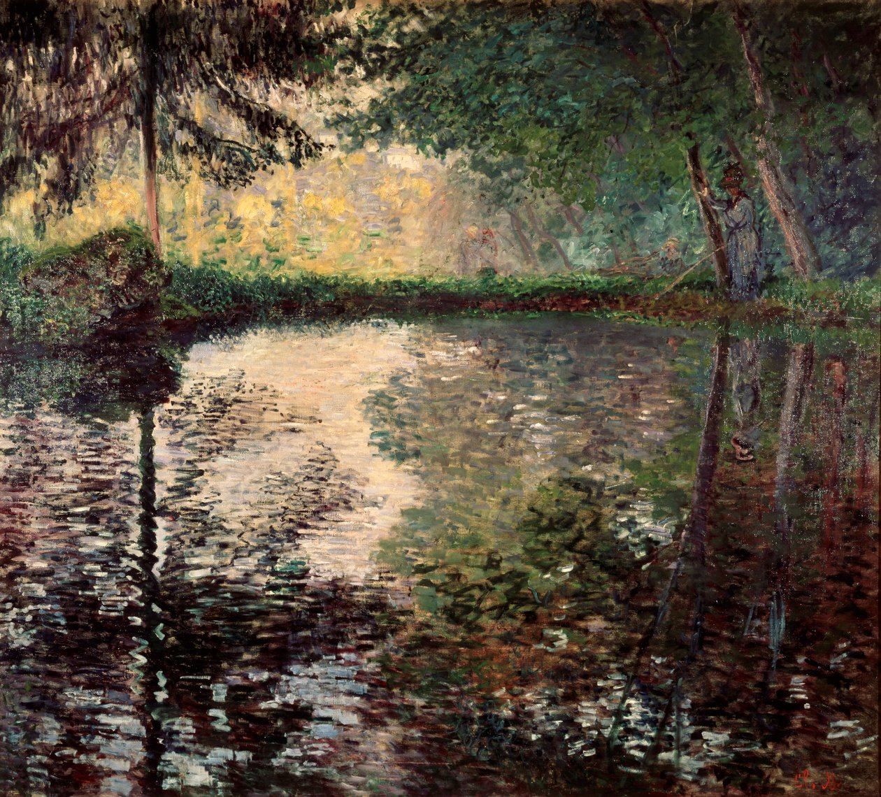 Lampi Montgeronissa, 1876. tekijältä Claude Monet