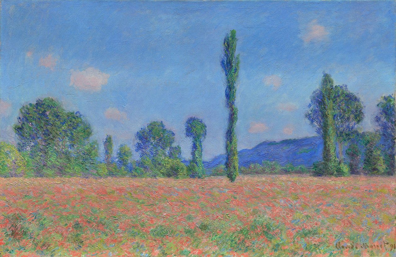 Unikkokenttä (Giverny) tekijältä Claude Monet