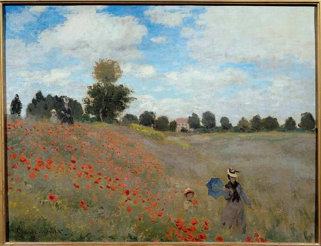 Unikkopeltoja lähellä Argenteuilia tekijältä Claude Monet