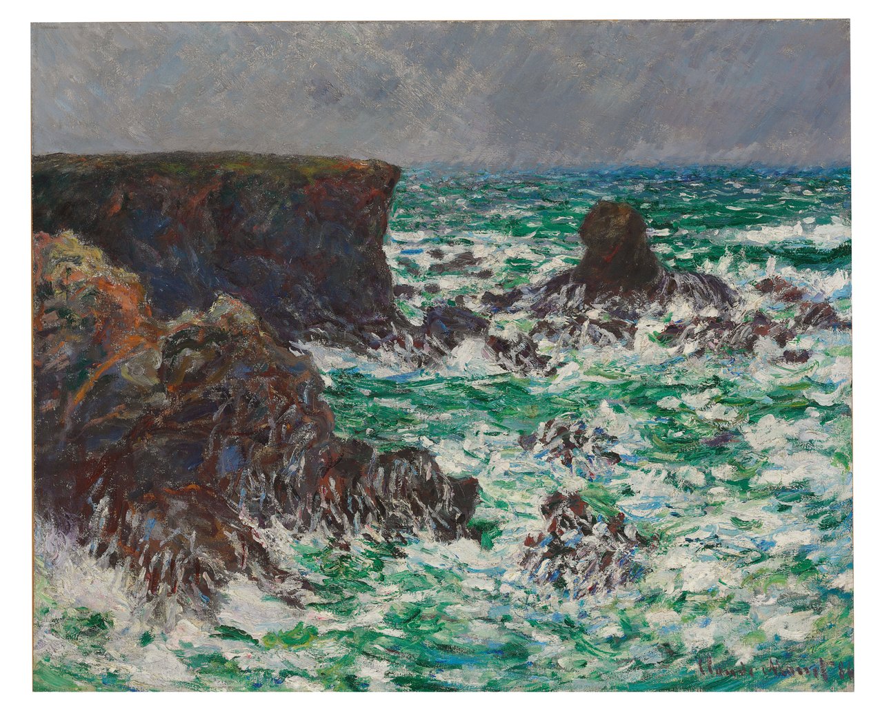 Port Cotton: Leijona, 1886 tekijältä Claude Monet