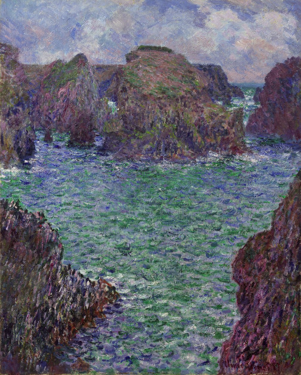 Port-Goulphar, Belle-Ile, 1887 tekijältä Claude Monet