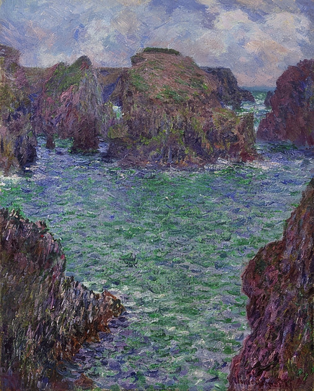 Port-Goulphar, Belle-Île. 1887 tekijältä Claude Monet