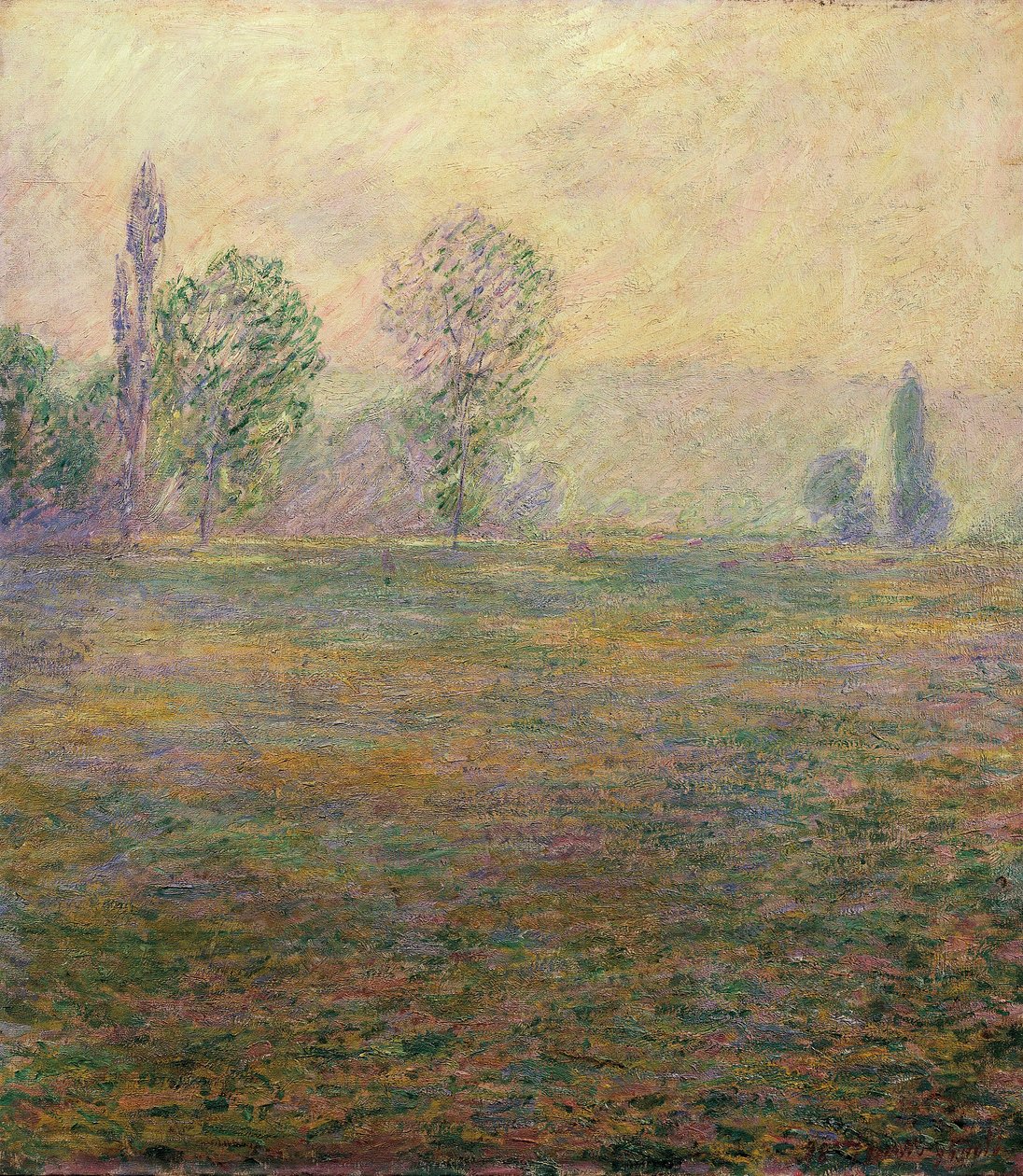 Niitty Givernyssä. Claude MONETin maalaus (1840-1926) tekijältä Claude Monet
