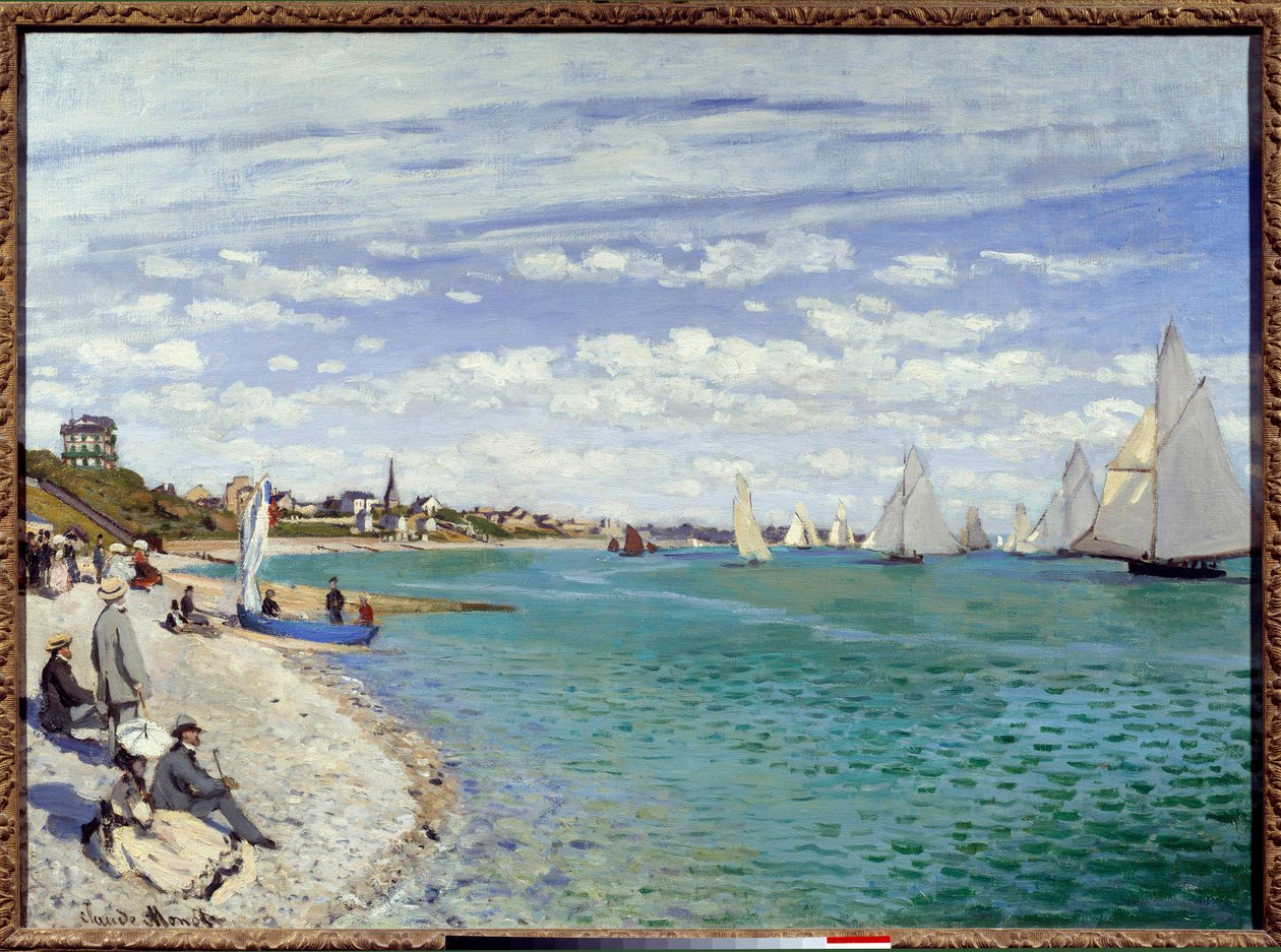 Regates Sainte Address Sainte-Adressen rannalla Seinen merenkulussa. Claude Monet
